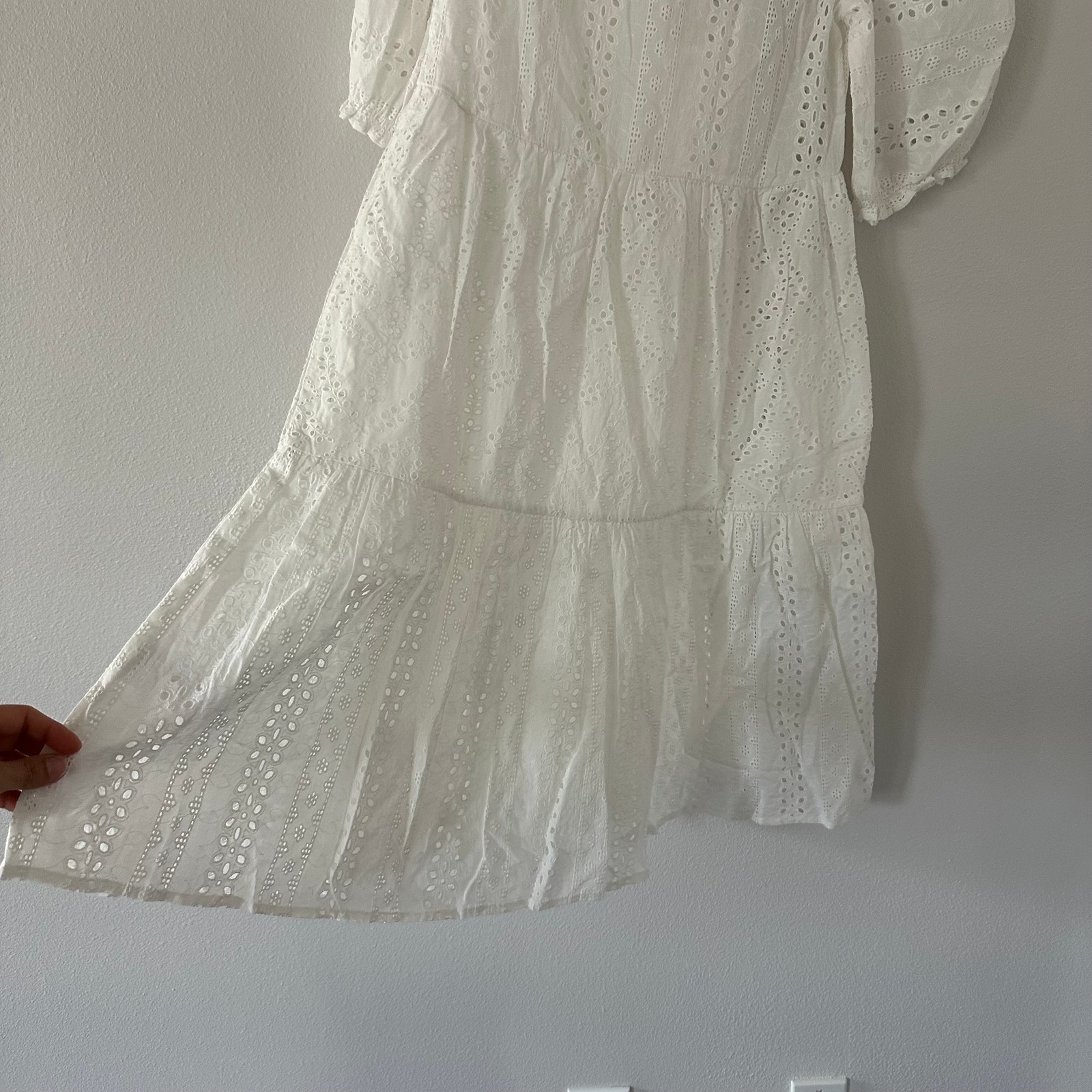 Wyse London Talina Broderie Dress Ivory New Size Us 2 — image 8 of 8